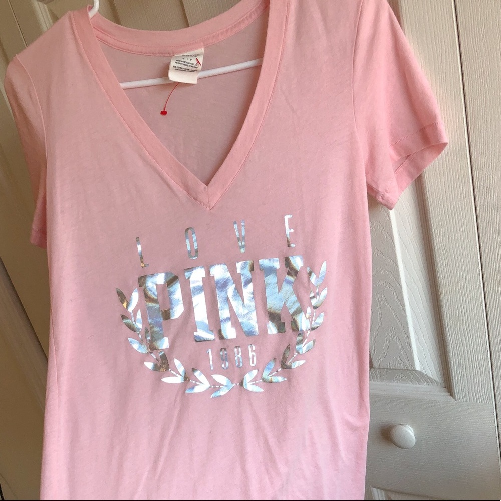 PINK | V-Neck Tee